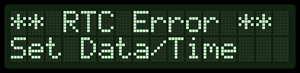 LCD RTC ERROR 2x16