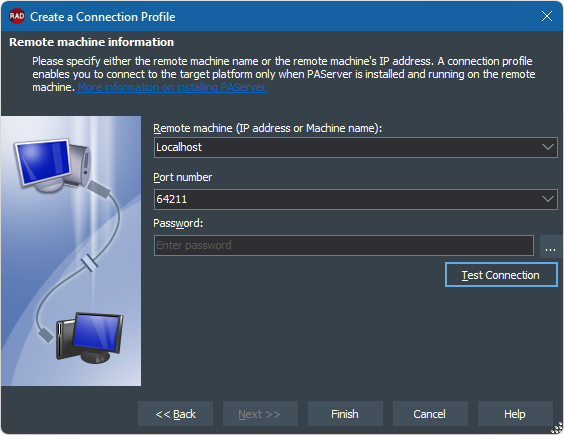 CreateConnProfile RemoteMachineInfo Linux